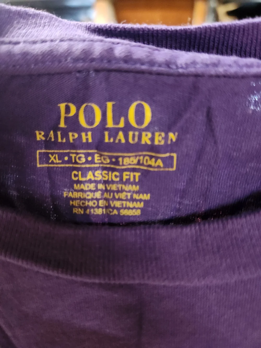 Polo by Ralph Lauren Purple Short-Sleeve Pocket Tee